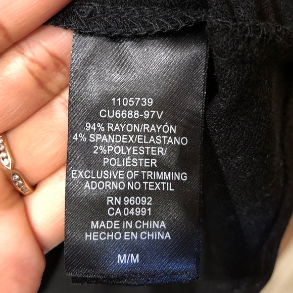 NWOT Hilary Radley Black Dress Size M Women’s - Picture 5 of 8